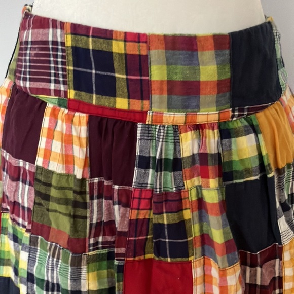 Y2K Preppy patchwork plaid bubble hem skirt! Vintage American Eagle 2/4 - Picture 2 of 11